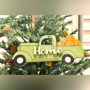 *Home Pumpkin Truck Ornament
